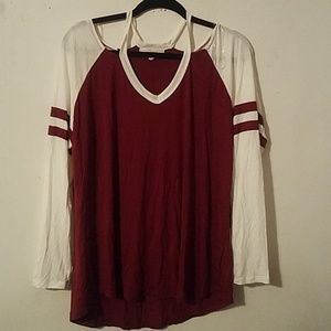 No Comment Cold Shoulder Top